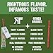 Righteous Felon Meat Sticks | 100% Turkey Sticks | Gluten Free & Keto Meat Sticks | Low Sugar & High Protein Turkey Sticks | Healthy Snack for Adults | Jerky Gifts for Men | Lemon Pepper, 24 Pack