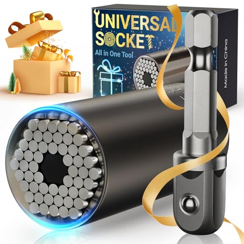 Stocking Stuffers for Men Adults Tools, Super Universal Socket Gifts for Men Grip Socket...