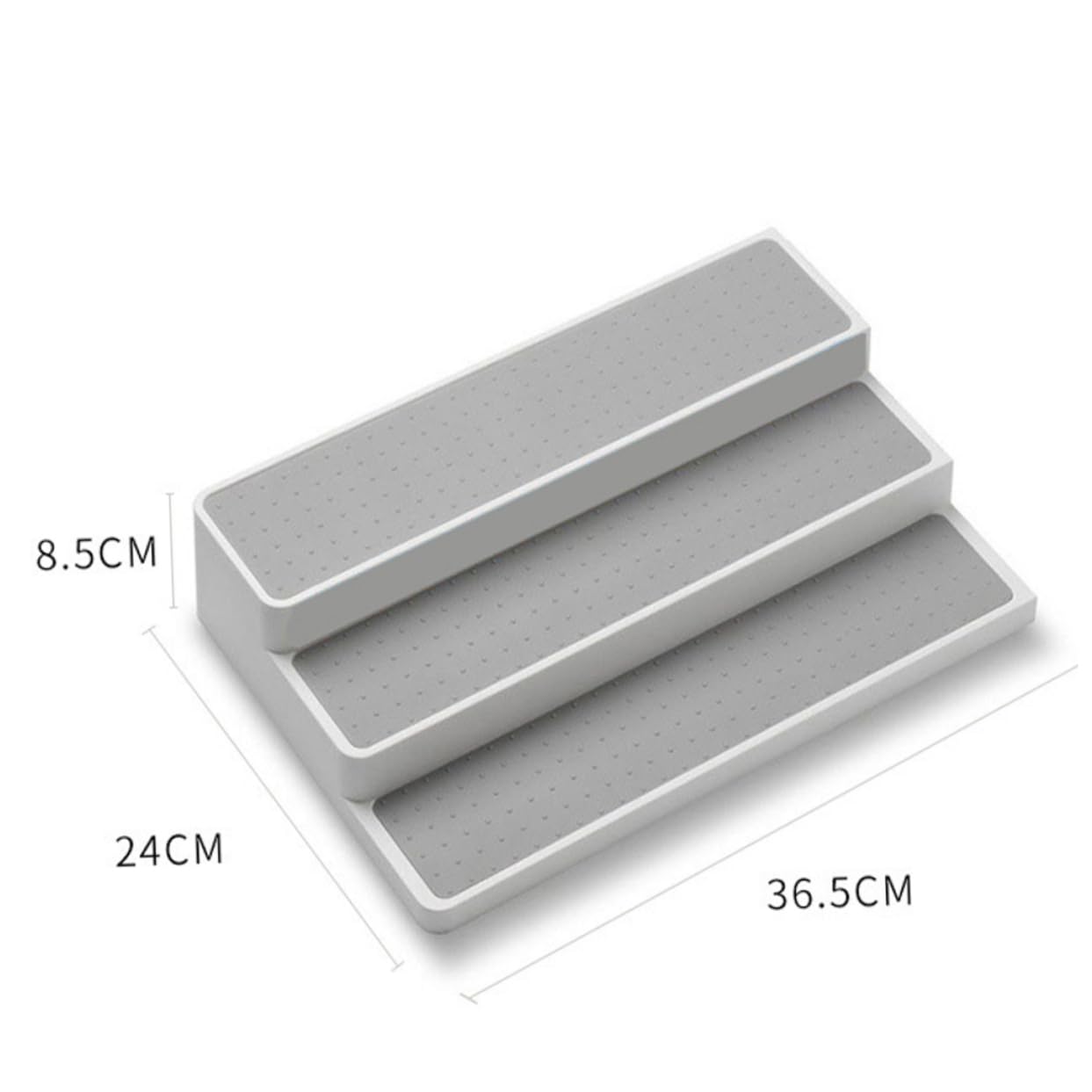 Étagère à Épices à 3 Niveaux en Pp, Lot de 2, pour Rangement la Cuisine | Rangement de Placard, Organisateur D’armoire, Usage la Cuisine et Salle de Bain, pour Sel et Savons