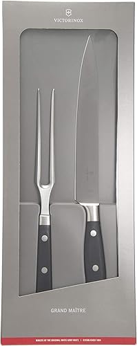 Miniatura 7 de Victorinox Grand Maitre - Juego de cuchillos para accesorios de cocina, incluye cuchillo de cocina y tenedor para tallar, utensilios de cocina de