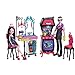 Produktbild Monster High FCV75 Familie Vampire Küche Spielset mit Puppe (2 Stück)