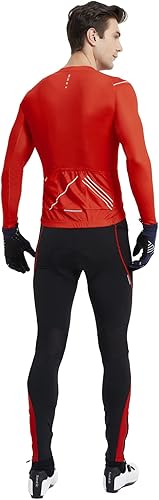 Miniatura 6 de Santic Jersey de ciclismo para hombre, manga larga, camisas de bicicleta de montaña, chaqueta de bicicleta con bolsillos