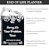 End of Life Planner UK, Sorry, It’s Your Problem Now, Because I'm Dead, If I Die Organizer Binder Death Planner Book UK Planners Notebooks for Your Possessions/Business Affairs/Final Wishes, A4 #1