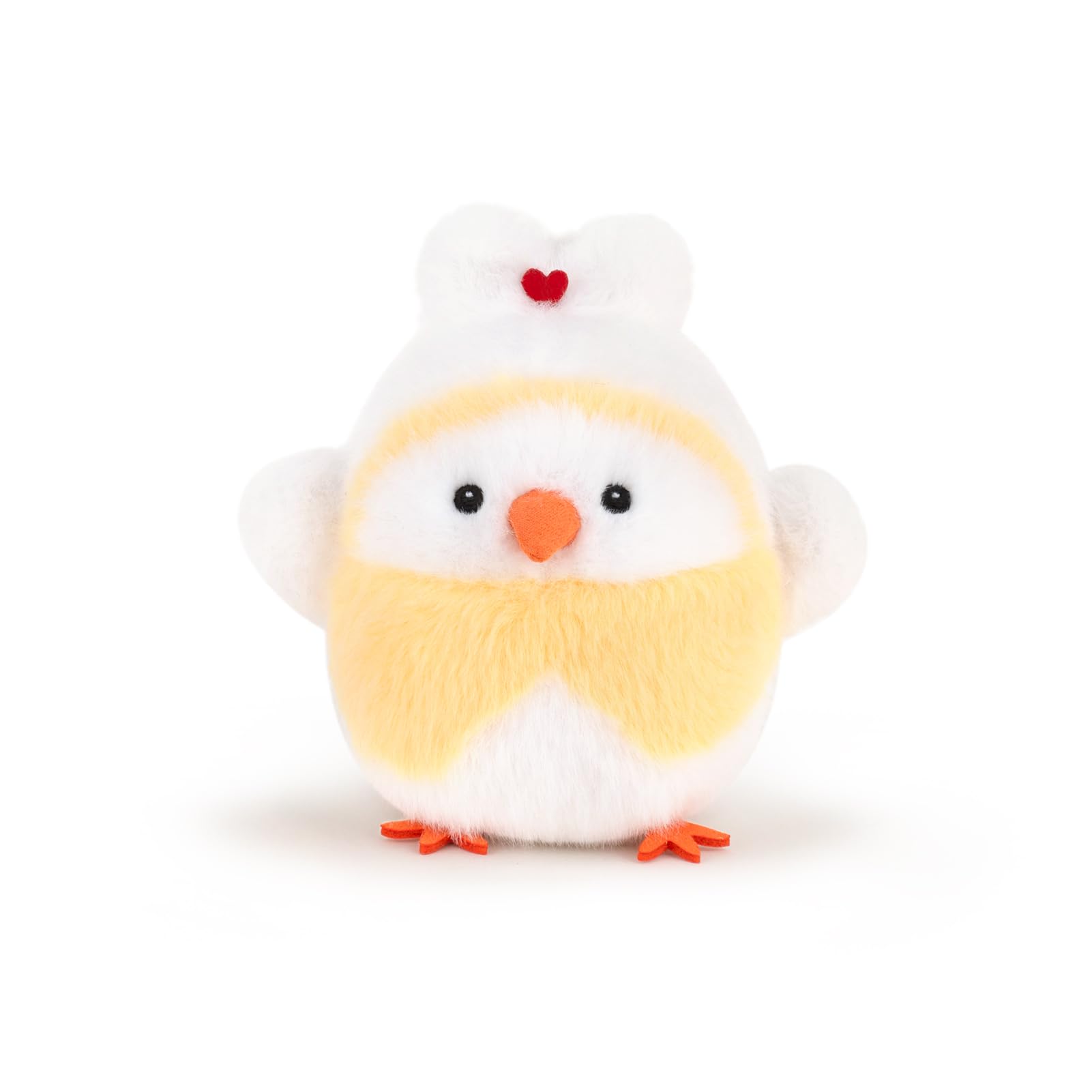 Adorlynetty Chick Stuffed Animal 3.9 inches Mallard Plush Little Bird Plush Toy - Realistic Chick Stuffed Animal, Cute Little Bird Plushie as Gift for Your Kids Friends