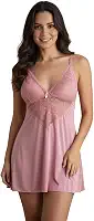 Camisola de microfibra com detalhe em renda embaixo do busto, sem bojo, sexy, linha noite, pijama