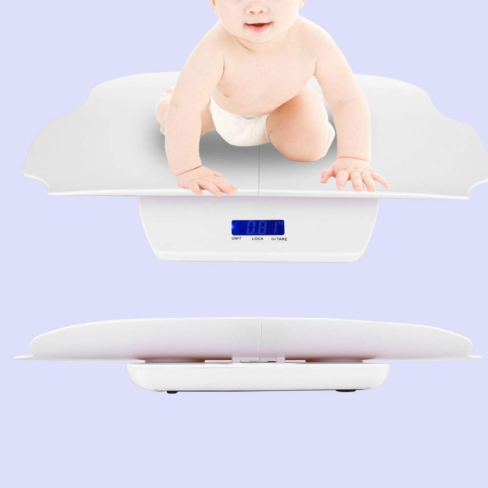 Cyfrowa waga osobowa dla niemowląt, zwierząt domowych, dorosłych, dokładny pomiar, duży ekran LCD, funkcja blokady, okrągła konstrukcja, przyjazny dla środowiska materiał