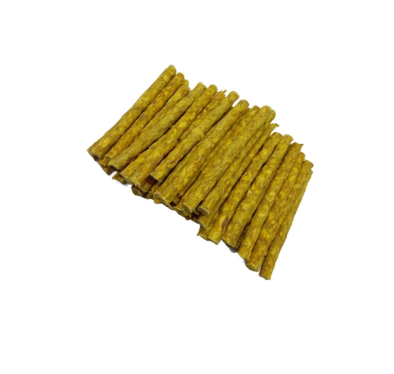 TAJ Dog Chew Sticks | Munchie Sticks Chicken Flavors Chew Sticks Treat Snacks for All Breed Dogs | Dog chew Sticks Yellow Munchy (Chicken, Pack of 1.5 kg) (225 Pieces) (B09P6378QW) Amazon Price History, Amazon Price Tracker