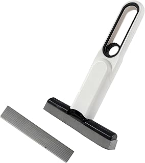 GIFTER Mini Foldable Desktop Mop Portable Mini Sponge Mop with Squeeze Handle and Sponge Head | Wet & Dry One-Hand Use Cle...