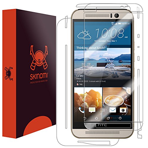 Skinomi Full Body Skin Protector Compatible With Htc One M9 (Screen Protector + Back Cover) Techskin Full Coverage Clear Hd Film #TOP2