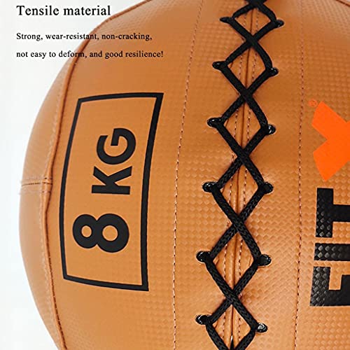 slam ball Slam Balls, coque souple avec poignée antidérapante, balles murales médicinales pour claquer, lancer et rebondir, ballon d'exercice pour haltérophilie, entraînement croisé, salle de sport – Image 6