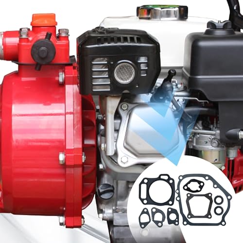 Image of 2 Packs Cylinder Head Valve Cover Carburetor Muffler Crankcase Gasket with Oil Seals Predator 212 Cc Coleman Ct200u Gasket Kit Compatible with Honda GX160 and Clone Engines & Generators