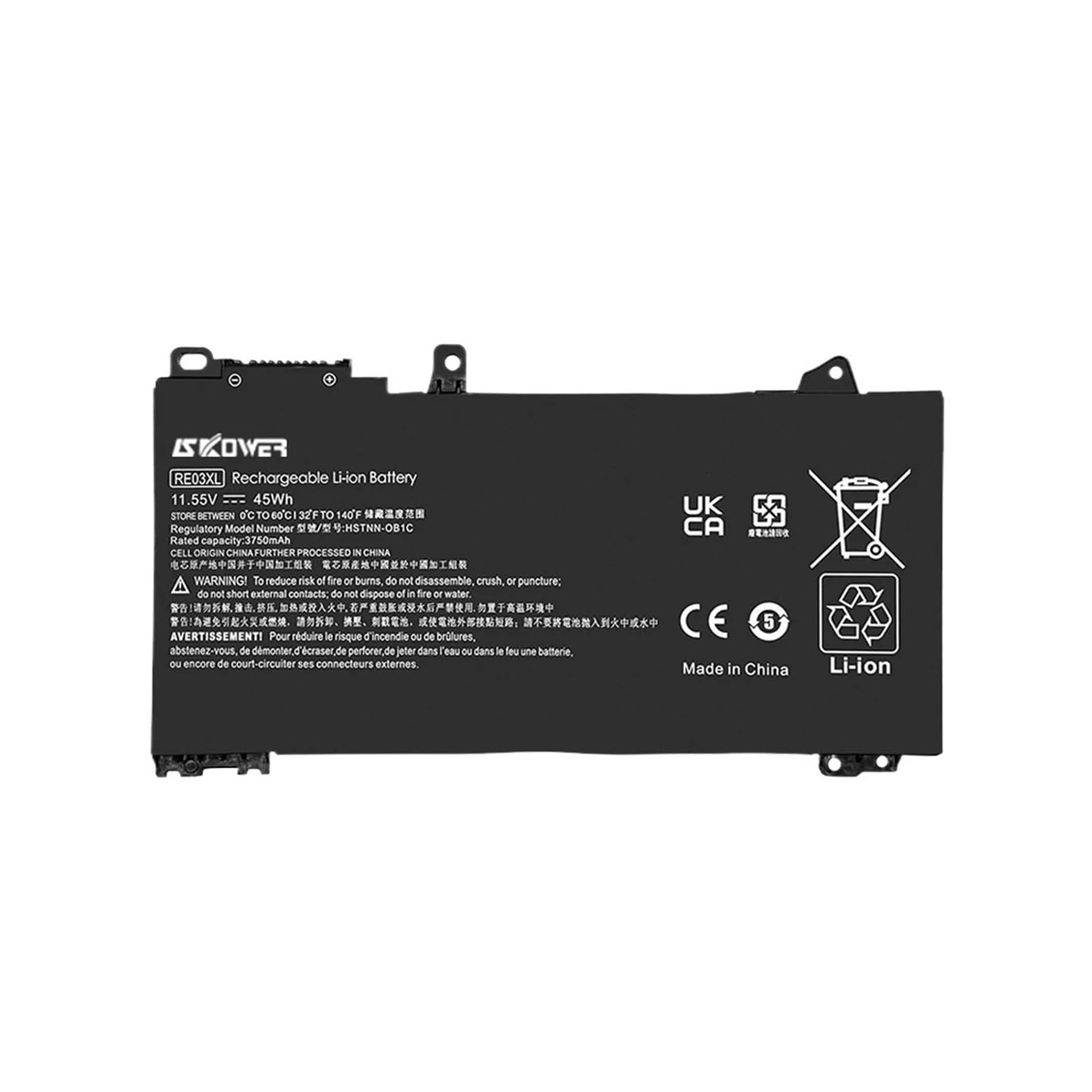 RE03XL Battery ， Compatible for HP ，ProBook ，430 440 445 445R 450 455R 455 G6 G7 ZHAN 66 Pro 13 14 15 G2 G3 HSTNN-0B1C HSTNN-UB7R