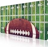 Grand tapis de souris étendu : le tapis de souris terrain de football américain et ballon est assez grand, 900 mm x 400 mm x 2,5 mm, s'adapte parfaitement à votre bureau et offre un espace de mouvement parfait, offre beaucoup d'espace pour les jeux ou les travaux de bureau tout en protégeant votre bureau, s'applique à tous les types de claviers de souris et plus encore.