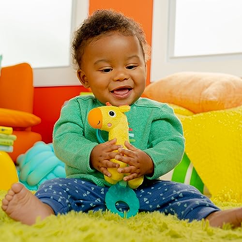 Image of Bright Starts Tug Tunes On-The-Go Toy for Stroller and Carriers - Giraffe - Unisex, Newborn +