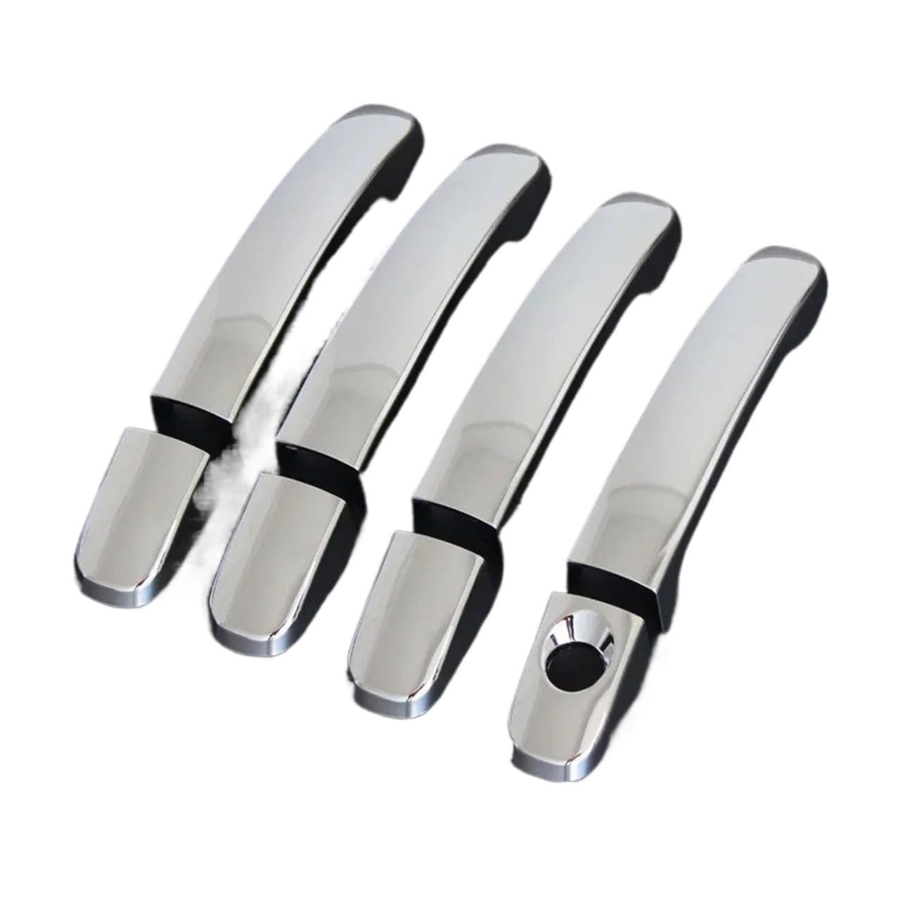 Pacsci Chrome Car Outer Door Handle For Ranger Wildtrak T6 T7 T8 2012-2021 For Abs Door Handle Cover(Chrome)