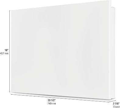 Stelpro PLUG-IN High-end Wall Convector Heater Mirage Series 1500W, Built-In Thermostat, Discreet Ultra-Quiet and Sturdy with Monocoque Front Panel, 29 1/2 x 18, 120 Volts (AMIR1501PW) - White