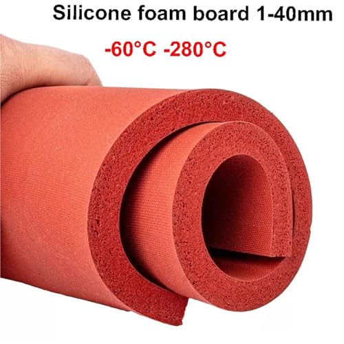 Tablero de espuma de silicona resistente placa aislante 250x250x3mm 4