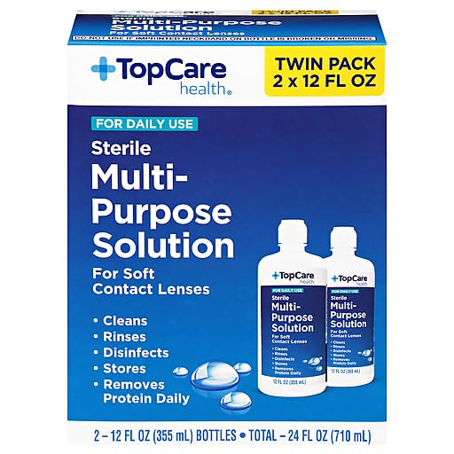 for TopCare Multi Purpose Solution Twin Pack 2-12 FL oz Total 24 oz