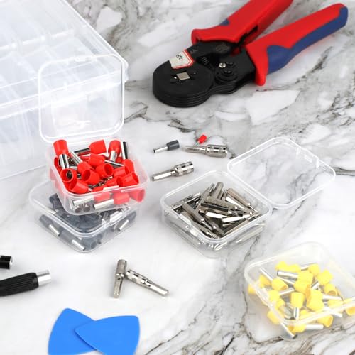 Image of 62Pcs Small Bead Organizer Box, Clear Plastic Storage Cases, Mini Transparent Bead Storage Containers with 200Pcs Stickers for Beads Jewelry Craft Earring Ornament
