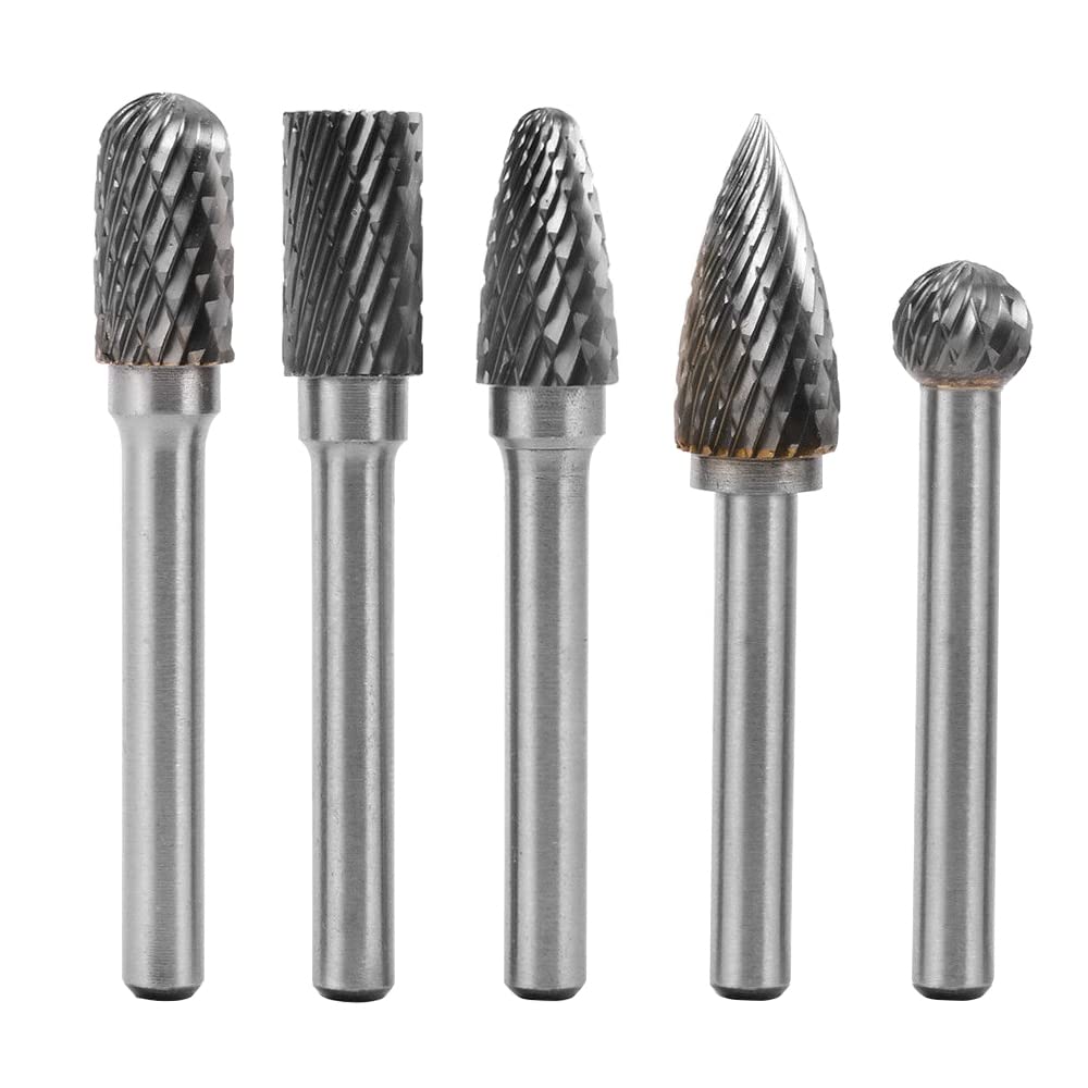 Set Di 4 Frese In Carburo Di Tungsteno - Gambo 6mm, Per Lavorazione Legno E Metallo - Foto 2