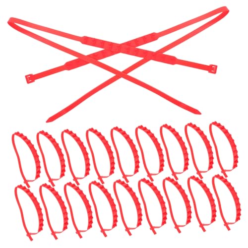 MUCKLILY Emergency Tire Chains for Snow Car Anti-skid Chains Zip Ties Universal Fit for Most Vehicles