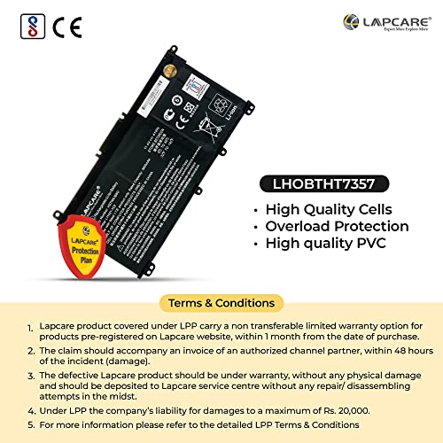 Lapcare HT03XL L11119-857 L11119-855 L11421-542 Laptop Battery Compatible with Hp Pavilion 14-CE0000 Series: 14-ce1056wm 14-ce0064st 14-ce0006dx... - Image 6