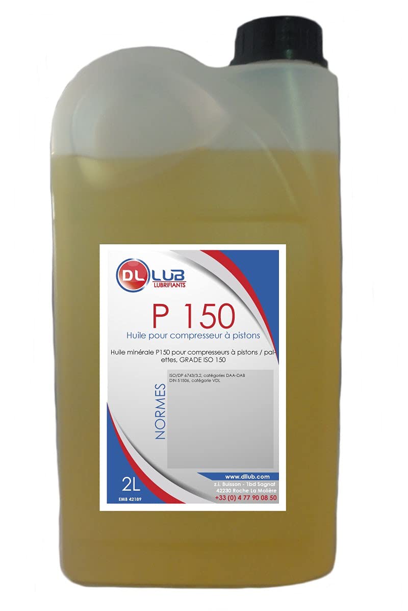 DLLUB - Huile COMPRESSEUR MINÉRALE P 150-2 litres