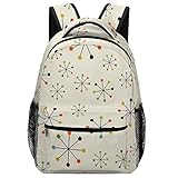 Comparto: questo zaino ha 1 scomparto principale extra large, 1 tasca frontale con cerniera e 2 tasche laterali. Facile accesso per laptop e iPad scomparto separato dallo spazioso scomparto principale. Scomparto organizzativo anteriore per tutti gli utensili da scrittura e le chiavi. Due tasche laterali traspiranti per ombrello, borraccia d'acqua.