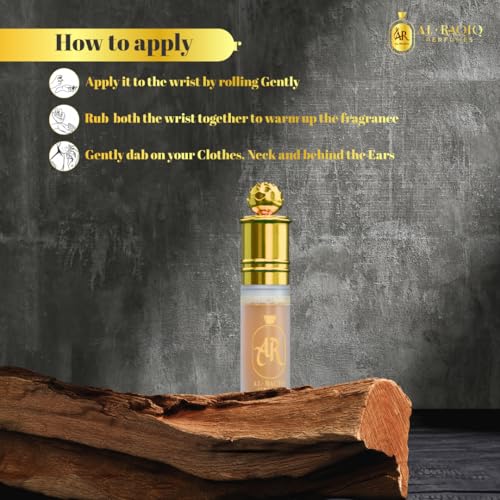 Image of Black Oud Attar, Woody & Musky Fragrance Unisex Non-Alcoholic Long Lasting Attar for Men & Women - 6Ml