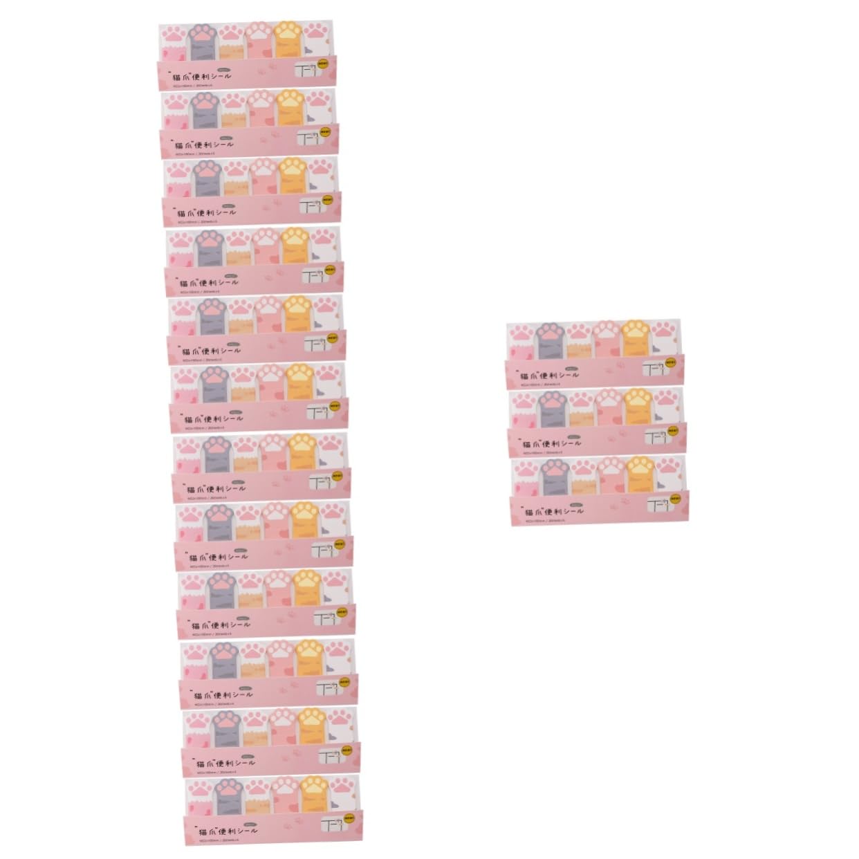 Operitacx 15piezas Notas Adhesivas Decorativas Forma De Patas De Gato De Almohadillas Autoadhesivas Para Recordatorios y Marcadores De Página Versátiles y Prácticas Para Estudiantes y