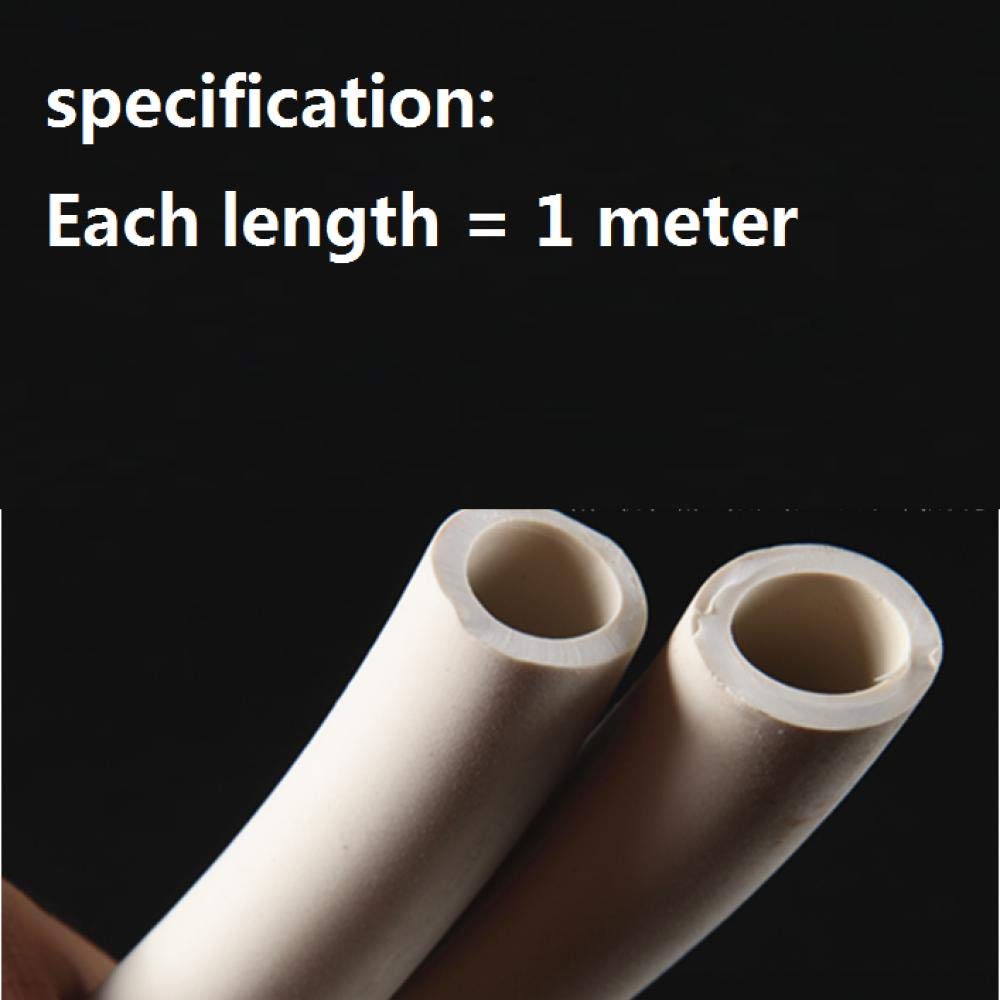 Tubo de goma, tubo de vacío de succión de esmalte, tubo de goma blanco para experimentos, 2/3/4/5/6/8 / 1619mm-50 * 80 mm * 2 m