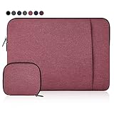 【Detalles excelentes】La superficie de la funda del portátil está hecha de material Oxford impermeable de alta calidad, combinado con una tela de felpa suave interior de terciopelo suave. Y use una cremallera YKK duradera, todos los puntos de tensión están reforzados,asegúrese de que la computadora no esté dañada.
