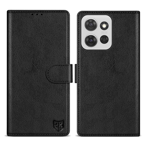 Étui portefeuille Motorola Moto G Power 5G 2025 cuir noir antichoc