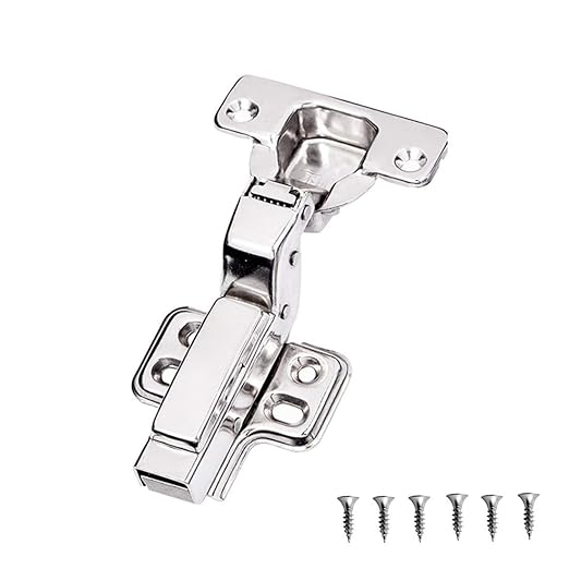 5pcs Clip On Hinges Inset Soft Close Stainless Steel Door