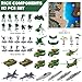 Kusntin Army Men Playset – 117 Pcs Military Toy Soldiers Set with Action Figures, Battle Mat, Tanks, Helicopter, Submarine & Weapon Gear – Army Toys for Boys Ages 4-12, Great Gift for Kids