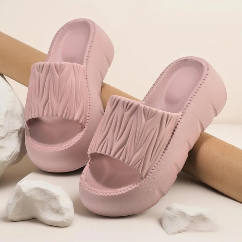 Image of Women's Fashionable Flip Flop, Comfortable Stylish Summer Slip-on Slipper Open Toe Flats for Women and Girls Casual Sliders