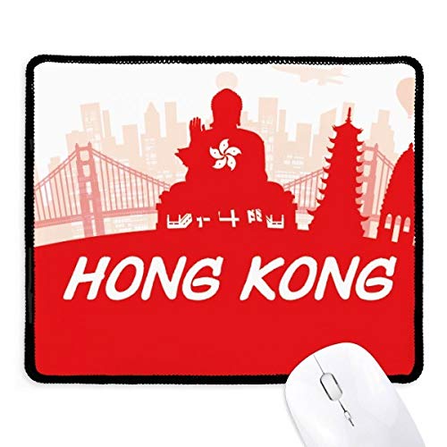 Alfombrilla de ratón beatChong de Porcelana Roja, el regalo ideal con bordes cosidos para juego