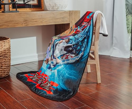 Image of Yu-Gi-Oh! Monster Spirits Fleece Throw Blanket | Soft Polyester Cover for Sofa, Bed | 45 x 60 Inches