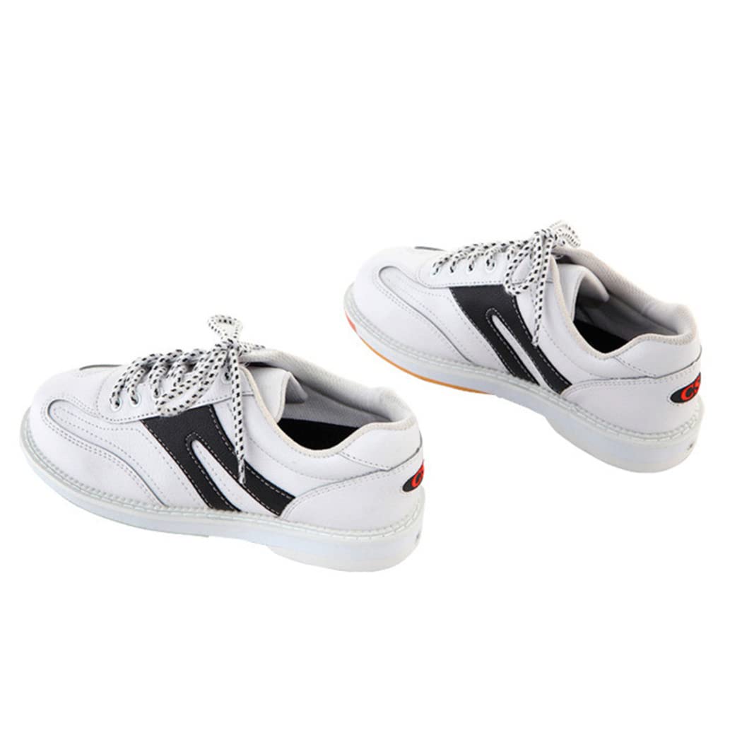Scarpe da Bowling Scarpe da Bowling da Uomo in Pelle da Donna Scarpe Sportive Tampone Antiscivolo