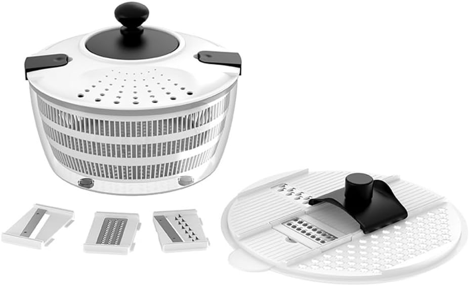 Large Capacity Hand Handle Salad Spinner For New Herbage ABS Substance Kitchen Device Easy Neat Plan