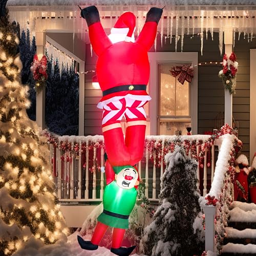 Joiedomi 8 FT Hanging Christmas Inflatables Decoration, Christmas Inflatable Climbing