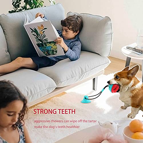 Askhald Dog Toys, Dog Chew Toys For Aggressive Chewers, Puppy Dog Training Treats Teething Rope Toys For Boredom, Dog Puzzle Treat Food Dispensing Ball Toys For Puppies Teething Small Dogs (Blue) #TOP3