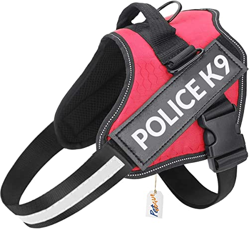 Image of PetVogue Dog No Pull Harness Body Belt | Reflective Dog Vest Oxford Fabric | Soft Padded Easy Control Dog Chest Neck Belt | No More Pulling Or Choking | for Small Medium Large Dogs - Size-Small, Red