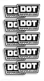 AK Pack of 2 DOT D O T Approved Motorcycle Helmet Decals Labels, Vinyl Decal Stickers | Motorcycle | Laptop |Window Any Smooth Surface Size: 2' Each