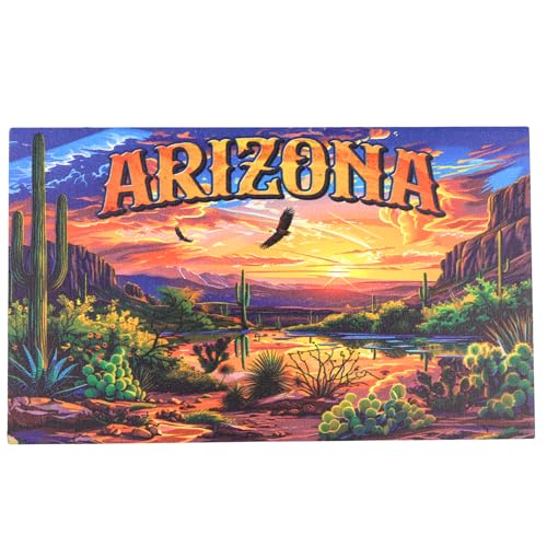 Imán decorativo rectangular Arizona 5" x 3"