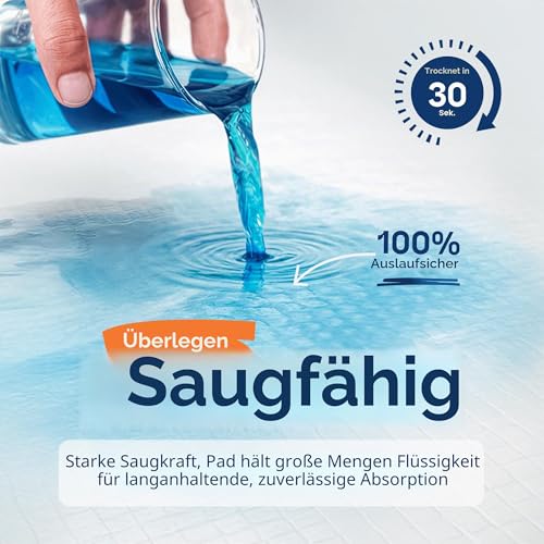 Healqu Einweg Inkontinenzunterlage für Betten - 60 x 90cm, 50 Stück - Inkontinenz Bettunterlage Krankenunterlage für Erwachsene, Senioren oder Kinder – groß & super saugfähig