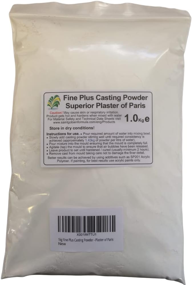 Plaster 1kg Fine Plus Casting Powder of Paris