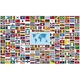 71 in Enlarged Over 200 World Flag Banners International Flags of The World Banner Welcome Country Flags Banner Backdrop Classroom Decorations Multicultural Around The World Soccer Birthday Party