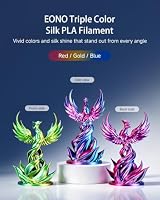 EONO PLA Filament 1,75 mm Silk Rainbow Tricolor 3D Drucker 1kg – Ansicht 6
