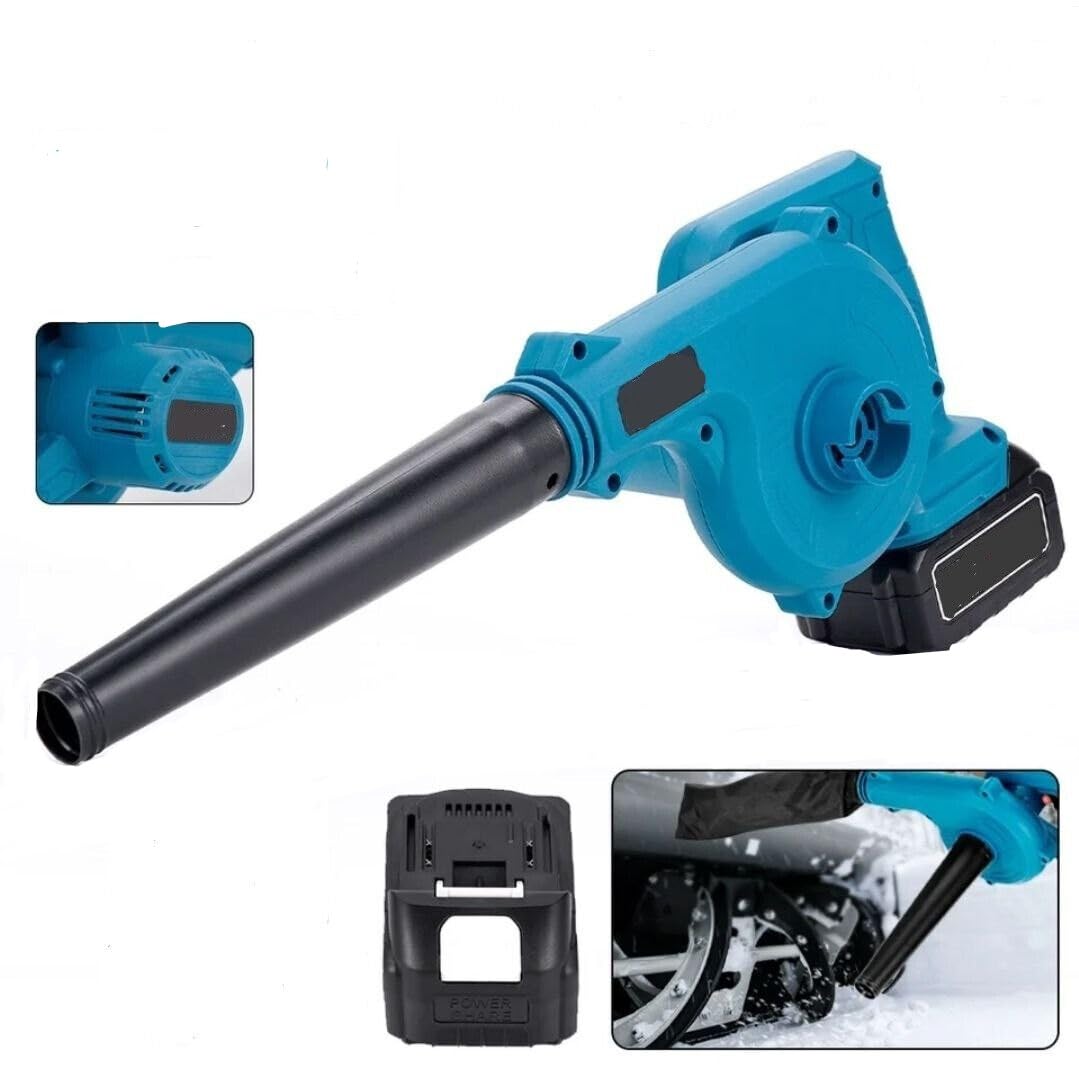Soffiatore a batteria,aspiratore elettrico con sacco di raccolta e cannello, per aspirare e soffiare foglie,polvere e pulizia del giardino,aspirapolvere 2 in 1